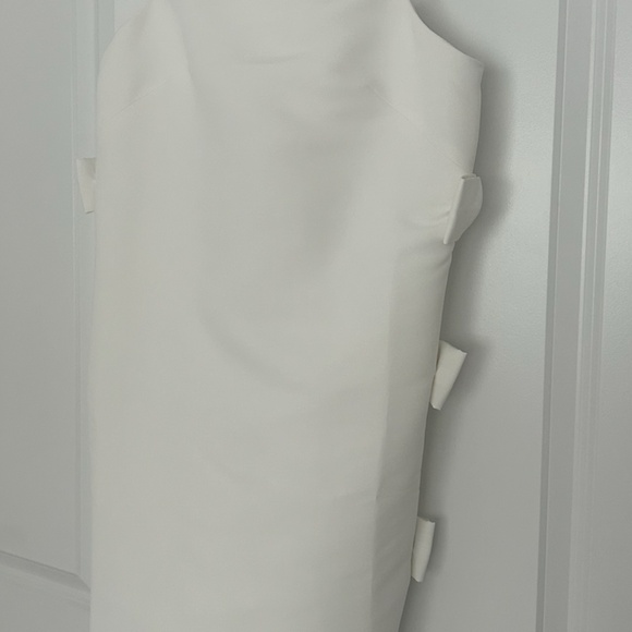 Sleeveless Square-Neck Side-Bow White Mini Dress NWT  Sachin + Babi Medium - Picture 5 of 7